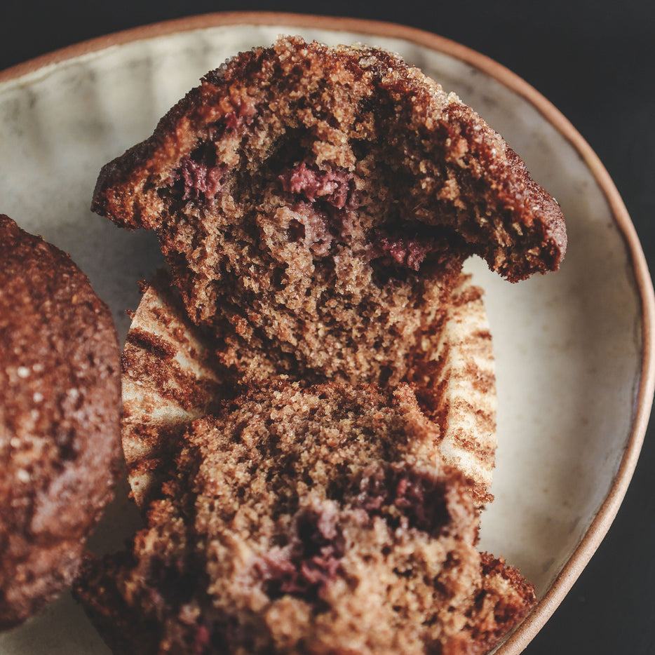 Blackberry Jam Bran Muffin
