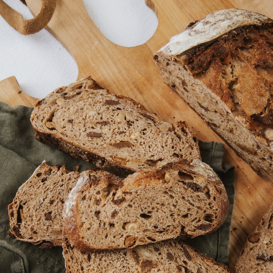 Chocolate Fig Hazelnut Sourdough Loaf