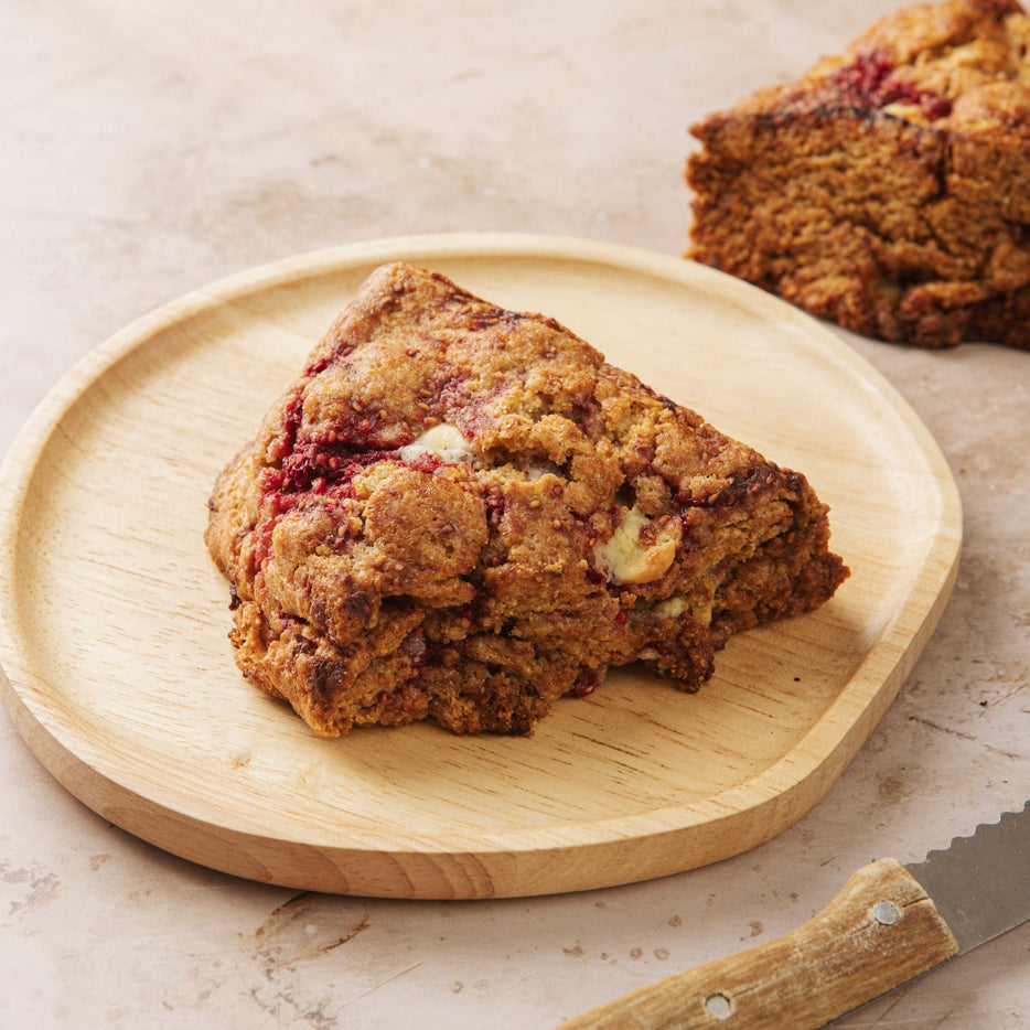 White Chocolate Raspberry Scone