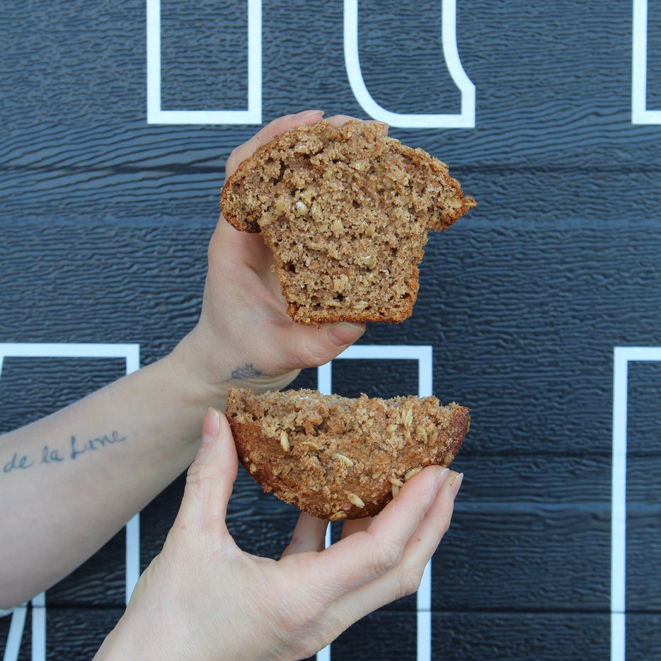 Frozen Oatmeal Raisin Muffin Loaf