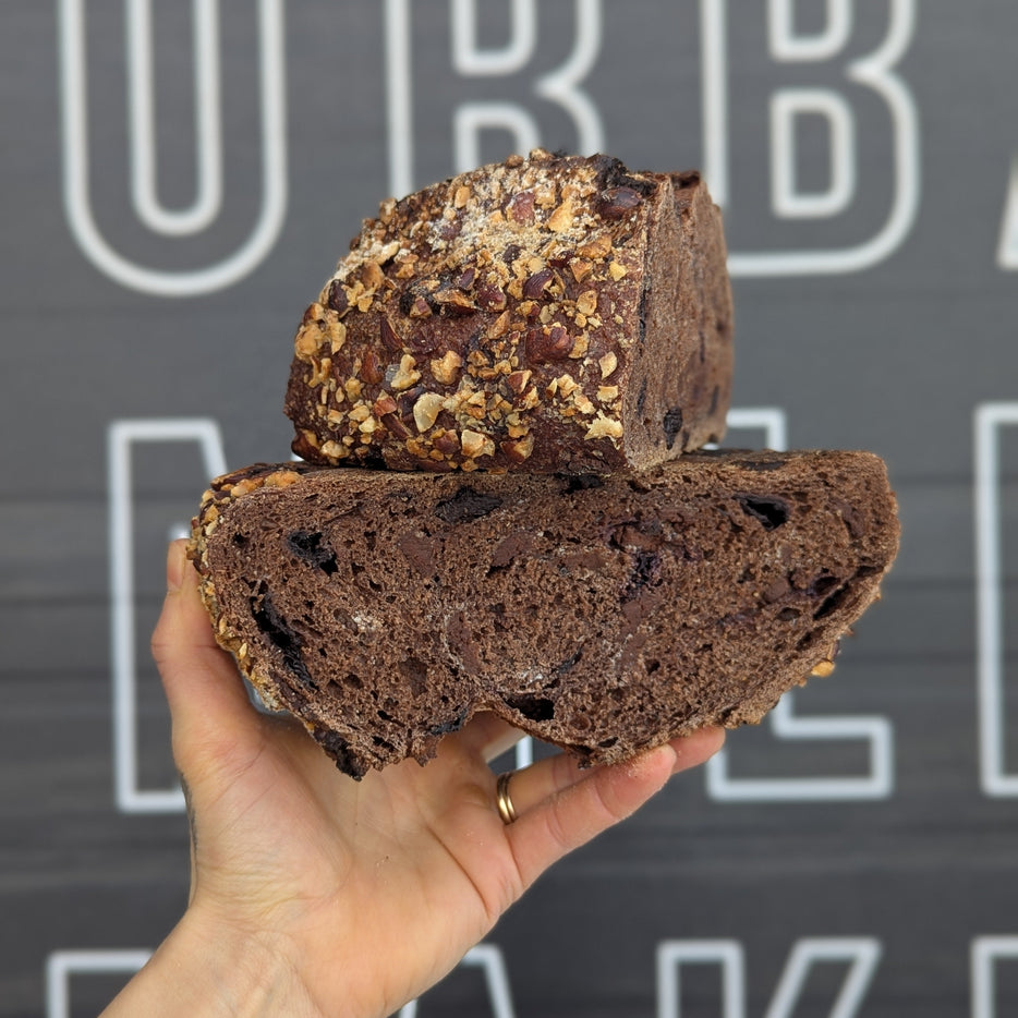 Double Chocolate Cherry Hazelnut Sourdough