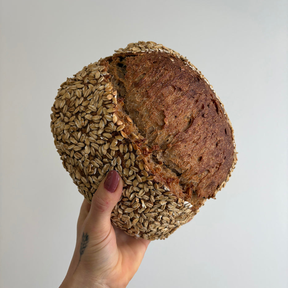 Honey Oat Sourdough Loaf