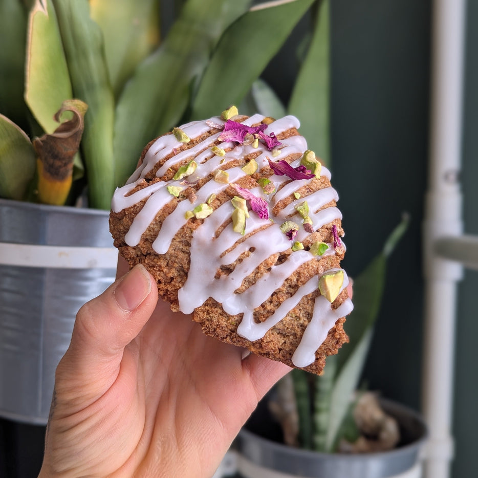 Pistachio Rose Scone