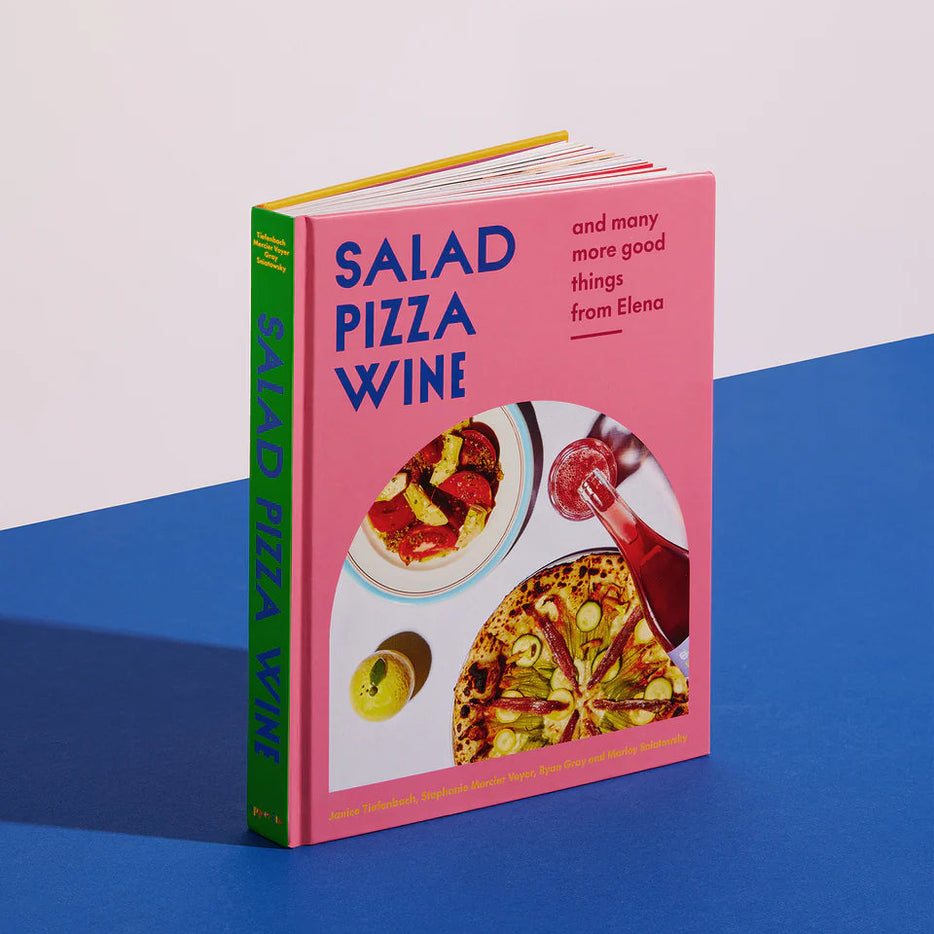 Salad Pizza Wine