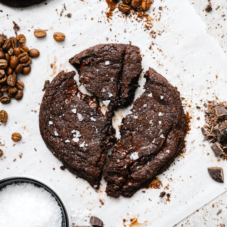 Dark Chocolate Rye Espresso Cookies
