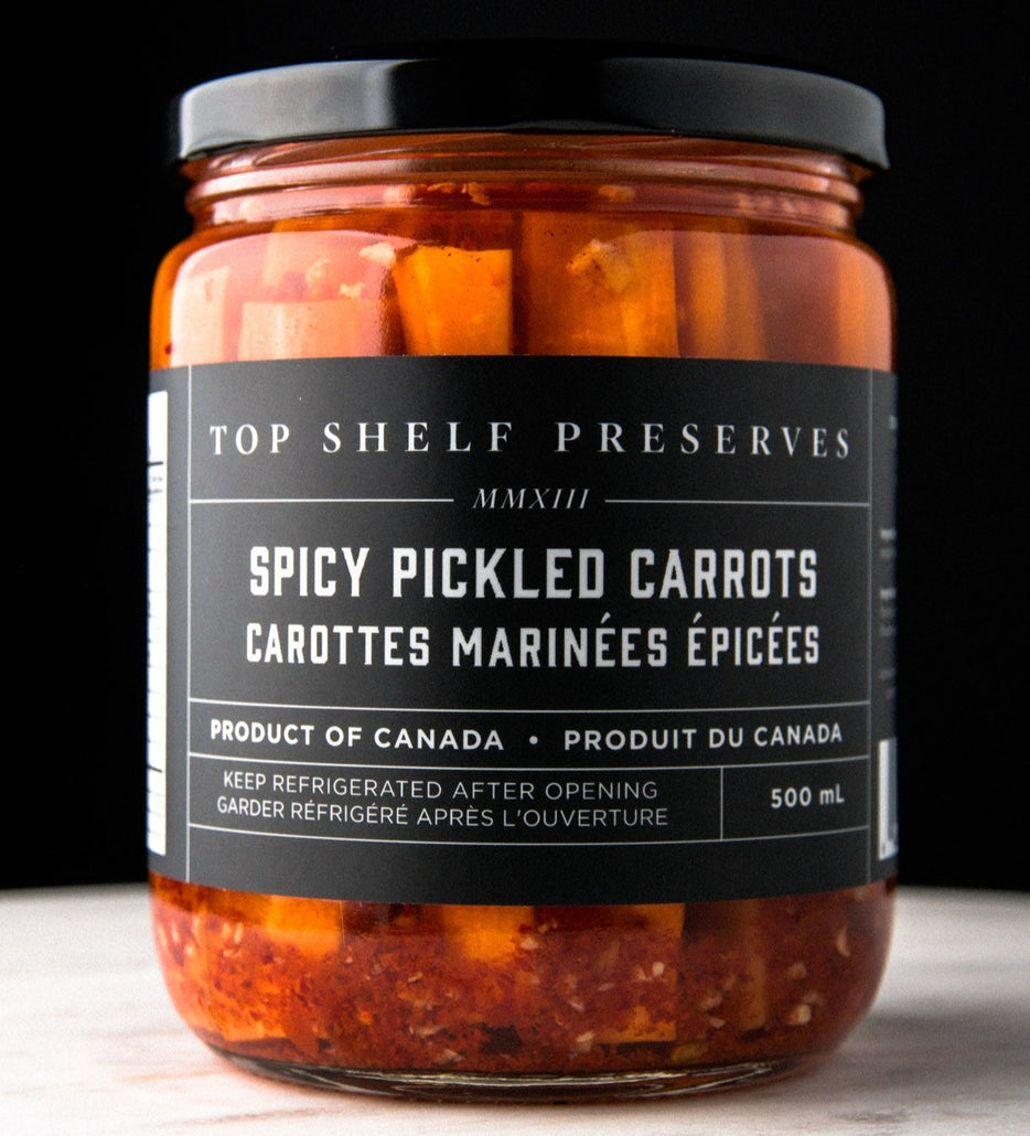 Top Shelf Preserves Spicy Pickled Carrots